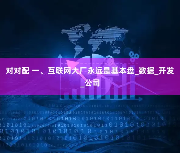 对对配 一、互联网大厂永远是基本盘_数据_开发_公司