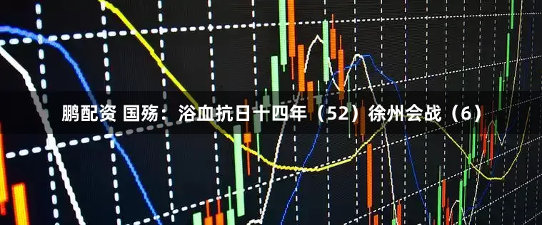 鹏配资 国殇：浴血抗日十四年（52）徐州会战（6）