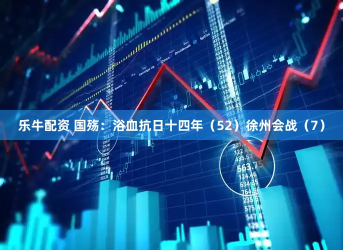 乐牛配资 国殇：浴血抗日十四年（52）徐州会战（7）